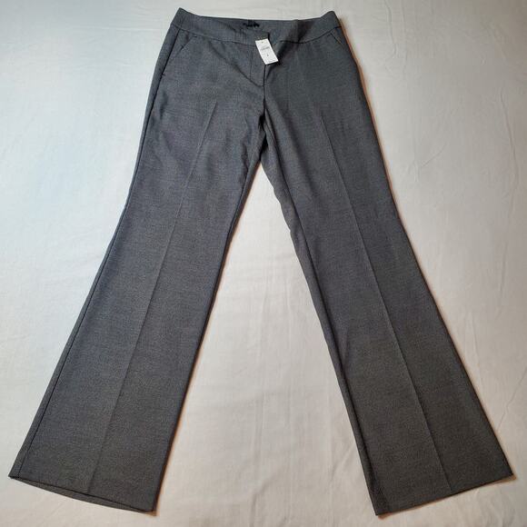 Ann Taylor Womens Size 4 NWT Flare Leg Dress Pants Heathered Gray - Picture 4 of 8